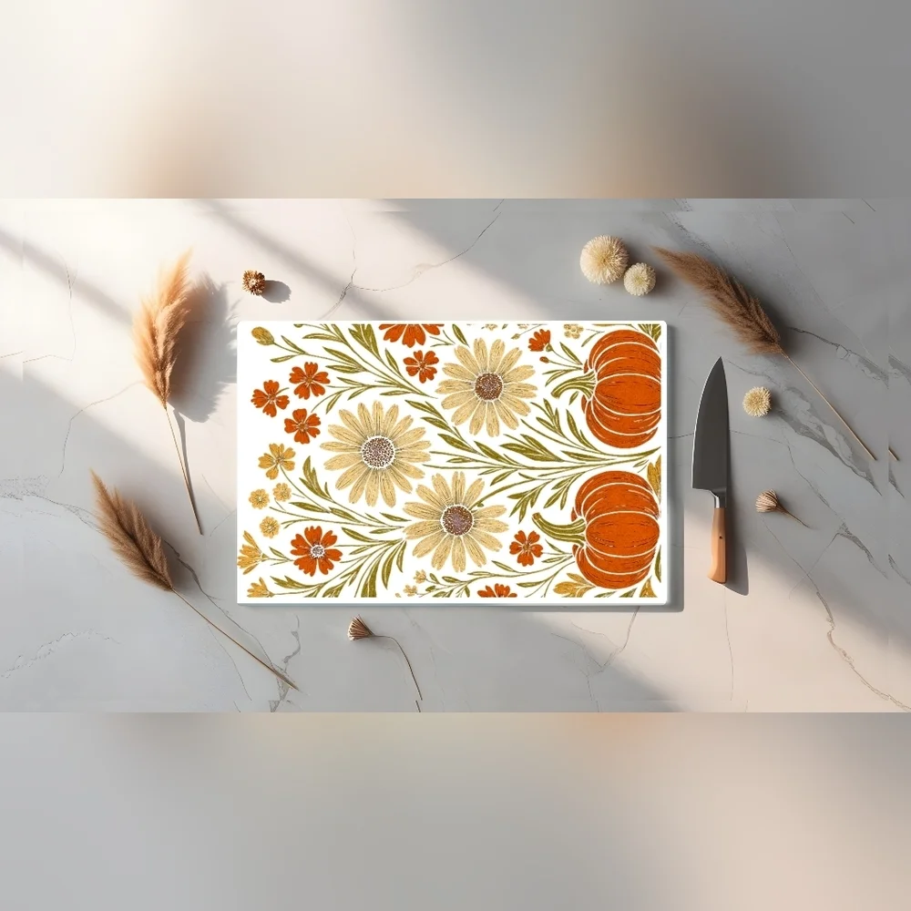 Floral Pattern Cutting Board